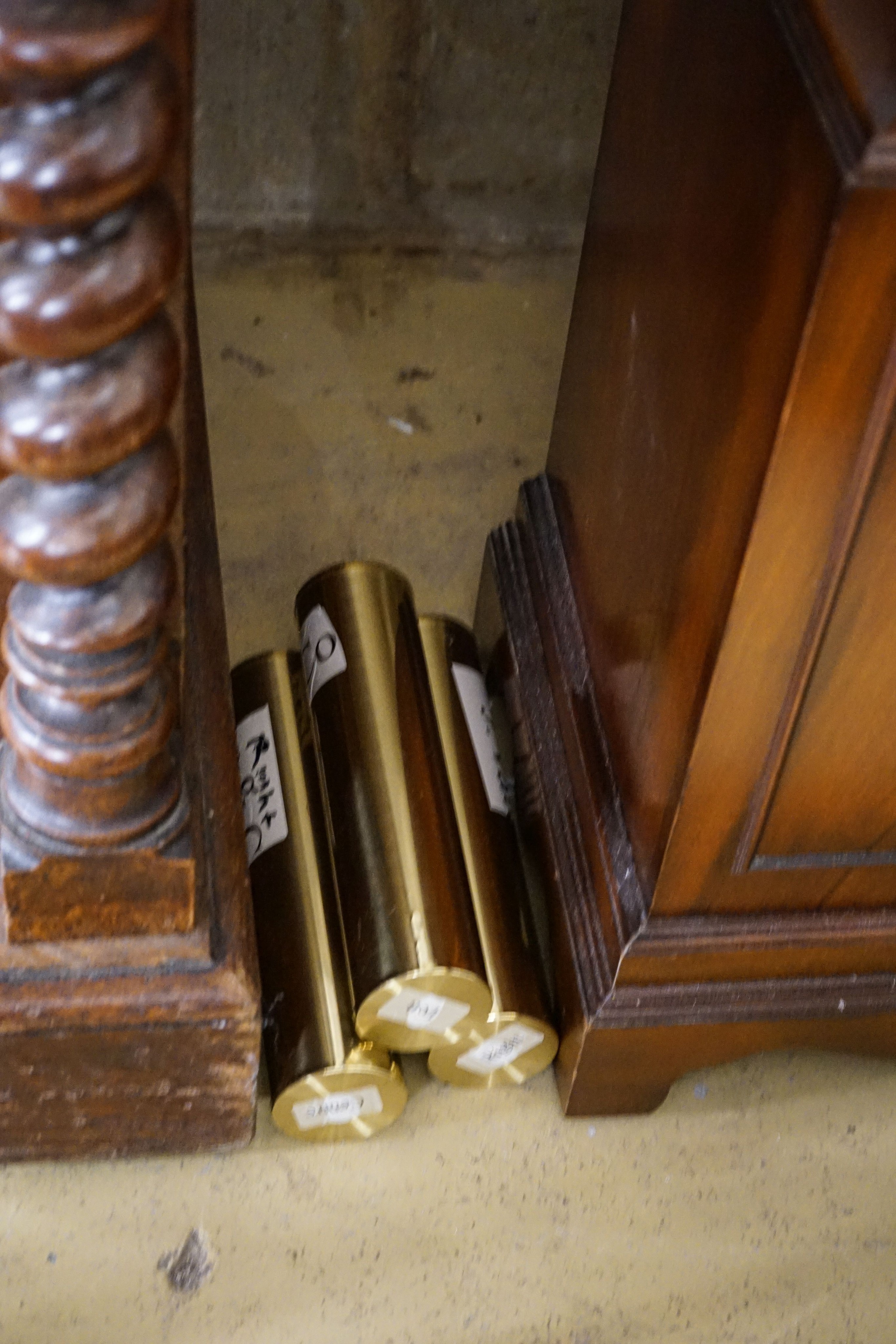 A modern mahogany longcase clock by Comitti London eight day, striking and chiming movement, brass dial with rocking ship automaton, the case with bulls-eye door, height 203cm